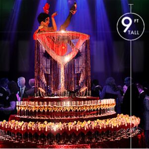 Buffet Martini Glass Table (LV1)-image