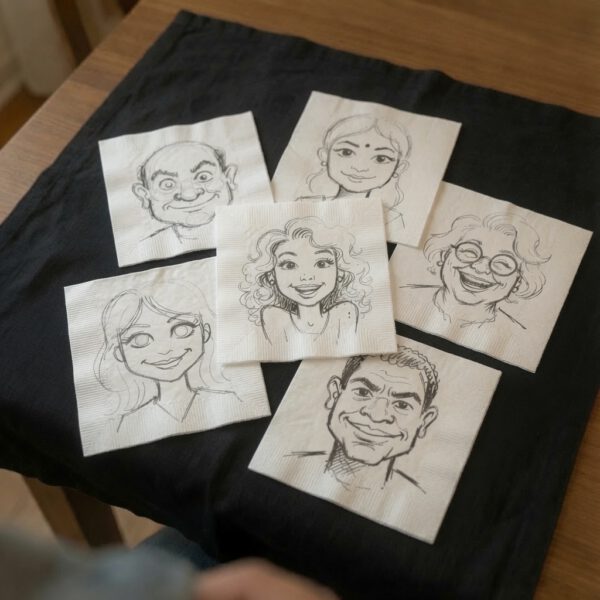 Napkin Caricature Artists (LV1)