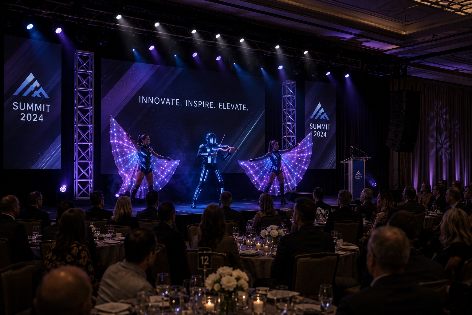 Custom branded entertainment created for a corporate event